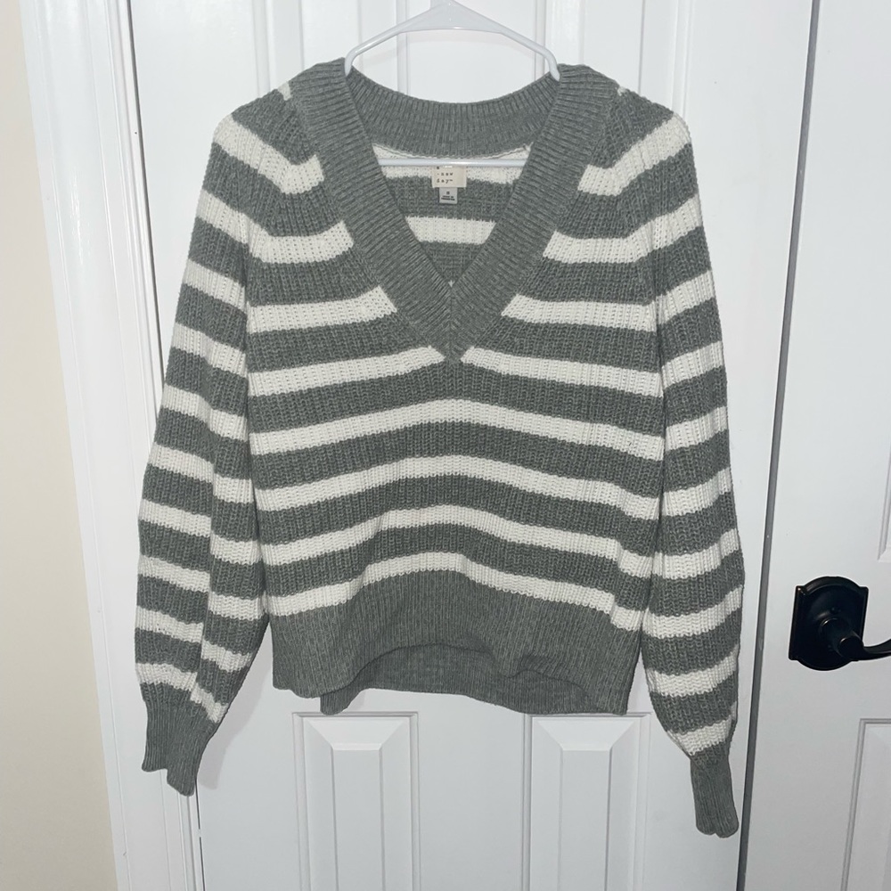 Target (a new day) white and grey sweater, S